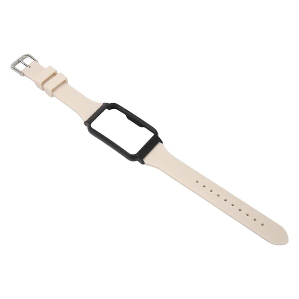 Watch Strap with Case Replacement Silicone Wristband Watch Accessory for Oppo Free White