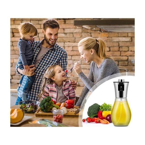 Olje-/eddiksprayflaske - 200 ml Transparent Transparent transparent