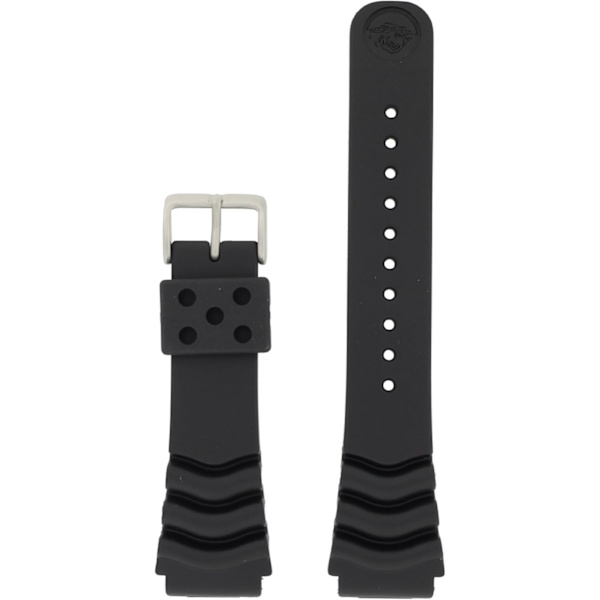 Rubber Curved Line Strap 22mm Diver Model and Spring Bar
