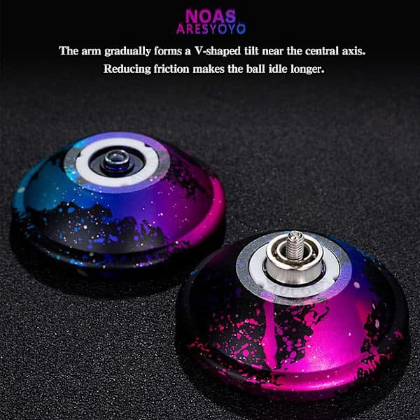 Yo-yo Tävling Aluminiumlegering Metall Yo-yo Spel Responsiv Yoyo Leksak Barn Present [GL] A A