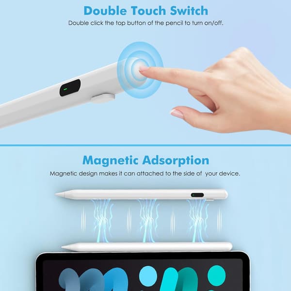 Touchscreen Pen, Universal Stylus Pen kompatibel med iPad/iPhone/Samsung/Lenovo/Xiaomi og andre iOS/Android smartphones og tablets