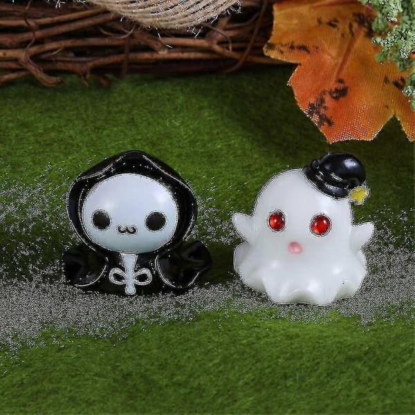 1 stk. Vampyr Halloween-pynt Sød harpikshåndværk Halloween-dekoration Mini-miniature