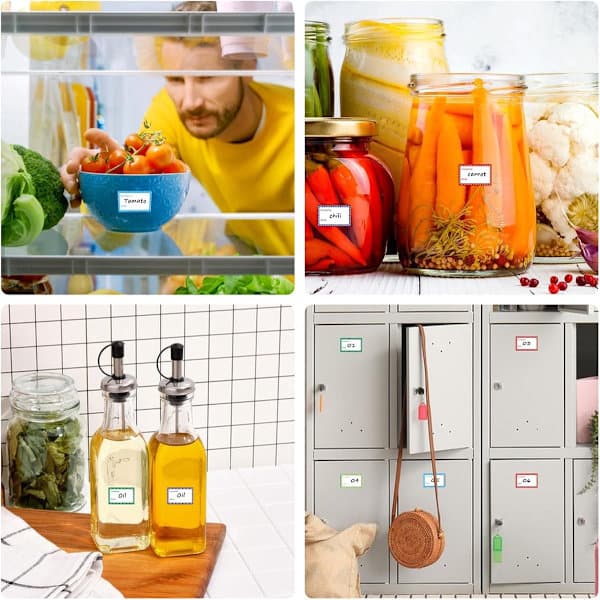 500 Printable Freezer Labels - Freezer Labels 4x2.5 cm - Labels - Suitable for Fridge and Freezer - Best Before Date Labels