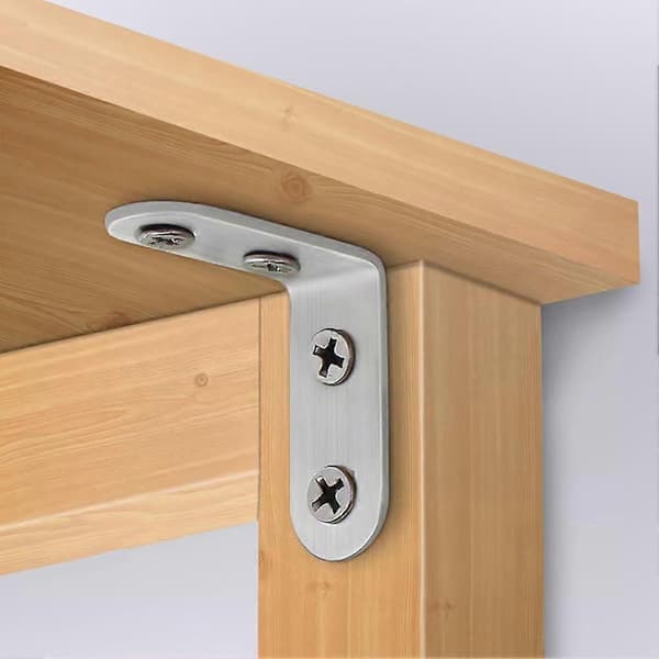 Mounting Bracket, 20 Pieces Stainless Steel Mounting Bracket, 40 * 40mm Right Angle Bracket, Angle Bracket, 90 Degree Metal L-Bracket, for Con [DB]