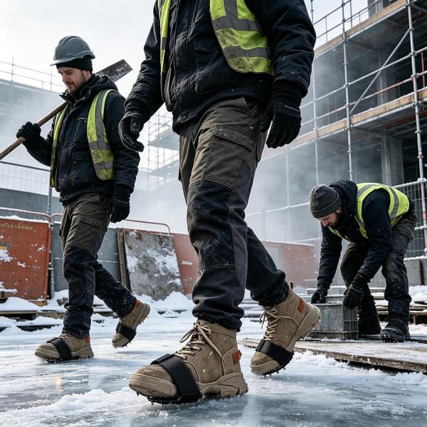 saappaiden jääpiikit 7 säädettävällä luistamattomalla kumipitsillä musta - Schwarz