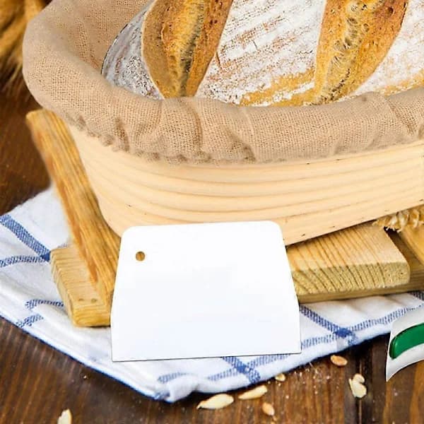 Oval Bread Basket, Handmade Banneton Bread Basket Brotform with Bread Knife, Dough