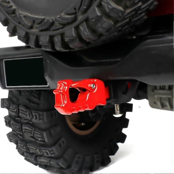 Højkvalitets trækkrog i aluminiumslegering til RC Crawler-entusiaster – til TRX4 og SCX10 (Sort)
