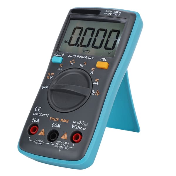 Auto Range True RMS Digitalt Multimeter AC/DC Spændingsmodstand Kapacitansmåler til Elektrikere