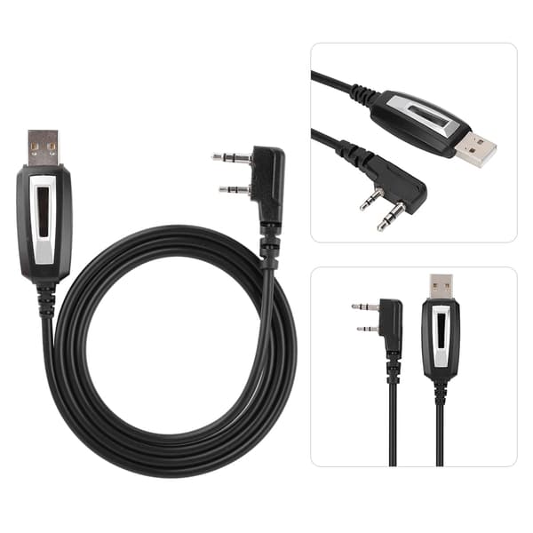 Programmeringskabel for Walkie Talkie med CD-driver for Baofeng GT-3 UV-82 BF-888s Radio
