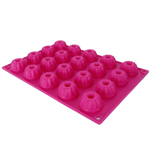 Rosarød silikonform for baking av kaker, DIY, non-stick bakeform for baking av kaker 0.3