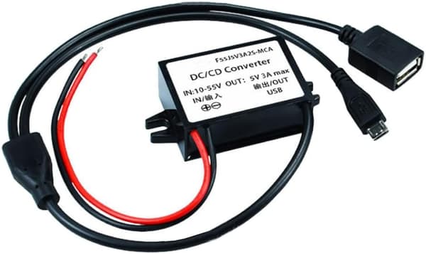 2 STK 12V 36V 48V til 5V USB-konverter DC buck-moduladapter 10-55V mikro 3A 15W regulator -