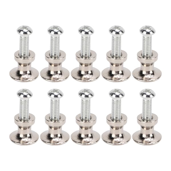 20 Sets Single Hole Small Handle 12x11MM Zinc Alloy Single Hole Jewelry Box Drawer Round Head Small Handle Silver White