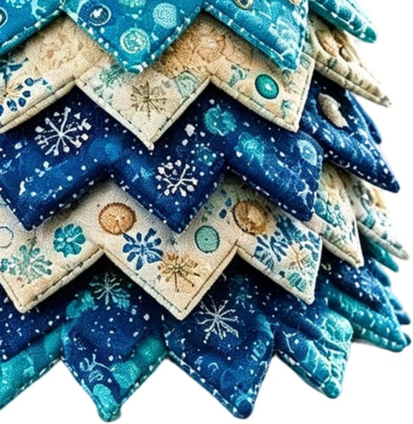 Julgrans-Quilt-set – Kustsemester, tärning A. - A.