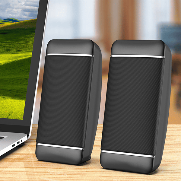 Små bærbare høyttalere for bærbare datamaskiner, kablet USB-strømforsyning, 2.0 Mini bærbar høyttaler
