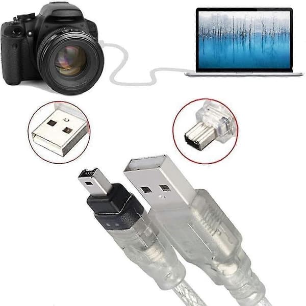 USB-kabel HANE Till Firewire-kontakt Till Mini 4-Pin Till Firewire-adapter för kringutrustning som endast är kompatibel med DENNA TYP av adapter-Yvan