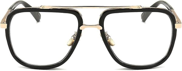 Overdimensionerede Firkantede Aviator Solbriller Til Mænd Kvinder Pilot Shades Guldramme Retro Solbriller