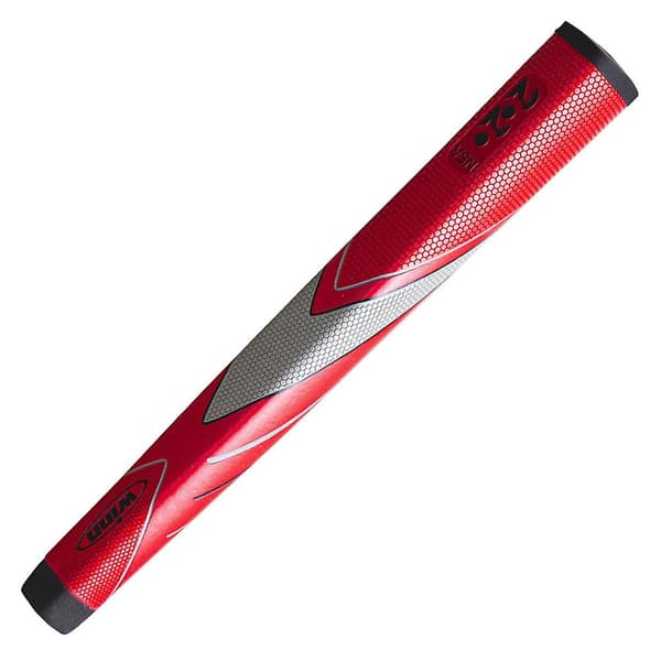 Winn Excel 2020-VSN Jumbo Lite Pistol Putter Golf Grip Red/Gray