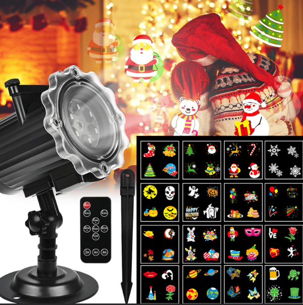 |NN| Julprojektor, LED-projektor för jul och halloween utomhus