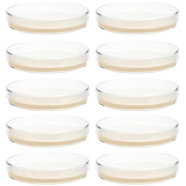 10 Forhåndsfylte Agarplater Petriskåler med Agar Vitenskapelige Eksperimenttilbehør