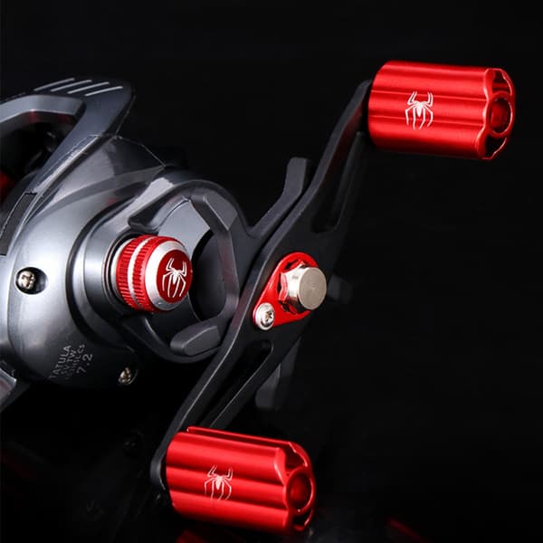 Spider Right-Handed Waterdrop Baitcasting Reel with Deep Spool and Micro Spool, 7.2:1 Gear Ratio, Double Brake, and SV Spool