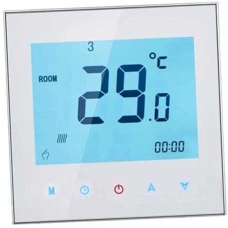 LCD-berøringsskjerm for termostat vannvarme 3 A 110 – 230 V programmerbar ukentlig temperaturregulator