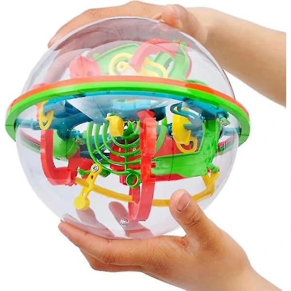 3D Labyrinttipallo-palapeli - Labyrinttipallo-palapeli, 100 estettä, tilaharjoittelu, maaginen äly