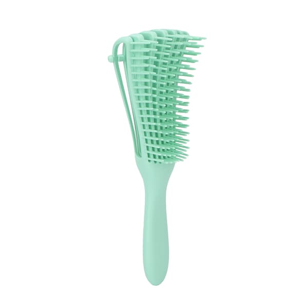Detangling Brush Comfortable Practical Safe Reliable Matte Handle Compact Portable Hairdressing Tool for Hair Salon Mint Green
