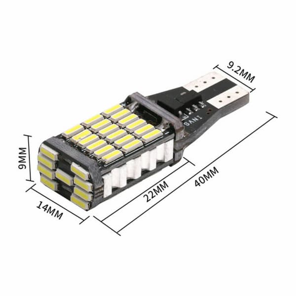 10 stk 912 921 T15 W16W Canbus LED-bilpære Feilfri Backup Revers