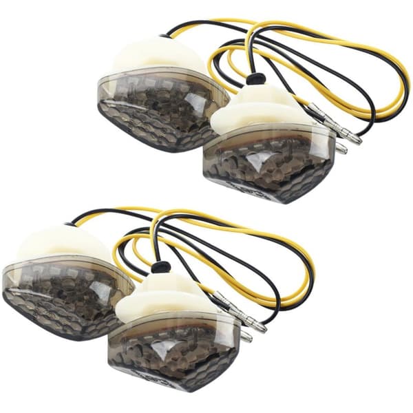 4 x 15 LED-blinklys for motorsykkel, gule, for 600 RR, NYE