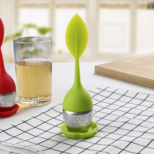 (Grønn) Tepose, teinfuser, søtt bladfilter, tekuler, hei, ZQKLA