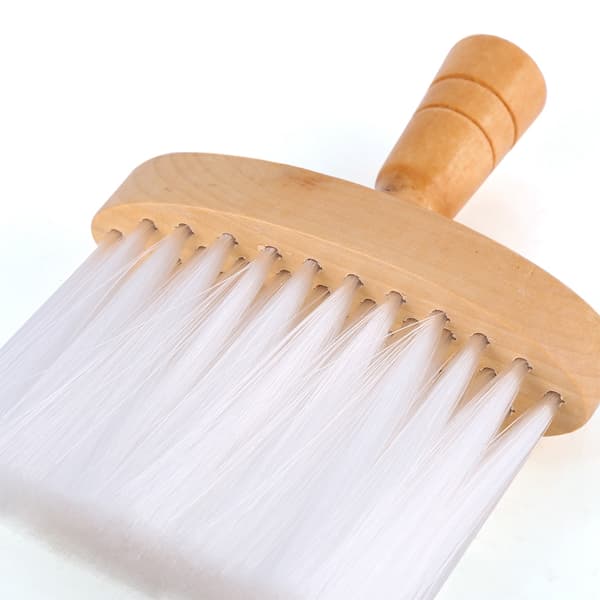 1 pc Soft Neck Duster Hair Cleaning Brush with Wooden Handle for Barber