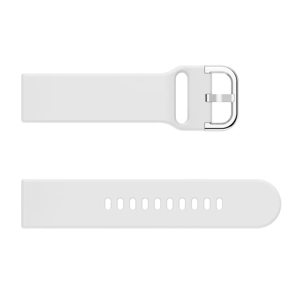 Silikonarmbånd for Smartklokke (20mm) - Hvit 15 15