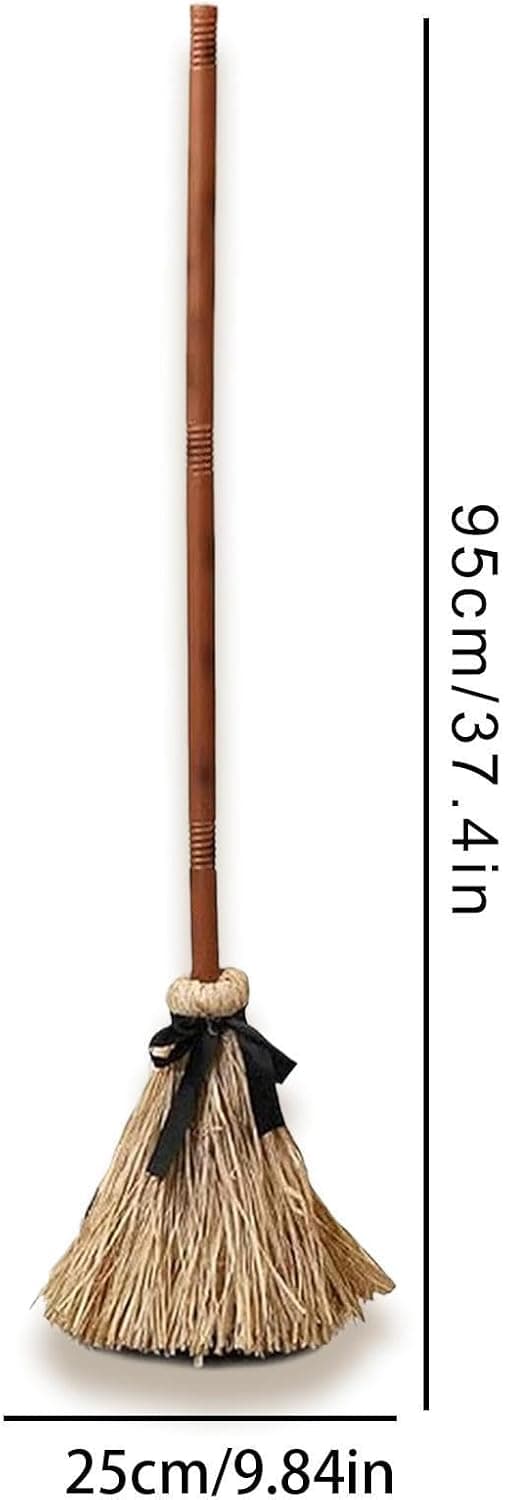 1 stk. selvkørende heksekost, mærkelige lydeffekter til veranda, stue, spøgelseshus, 95 cm