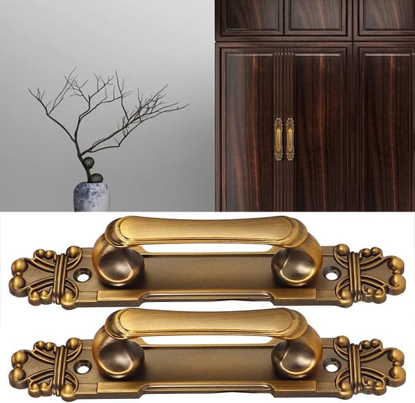 Dørgreb, Antik Aluminiumlegerings Dørgreb Skab Skuffe Garderobe Greb 2stk/sæt Møbel Hardware Tilbehør