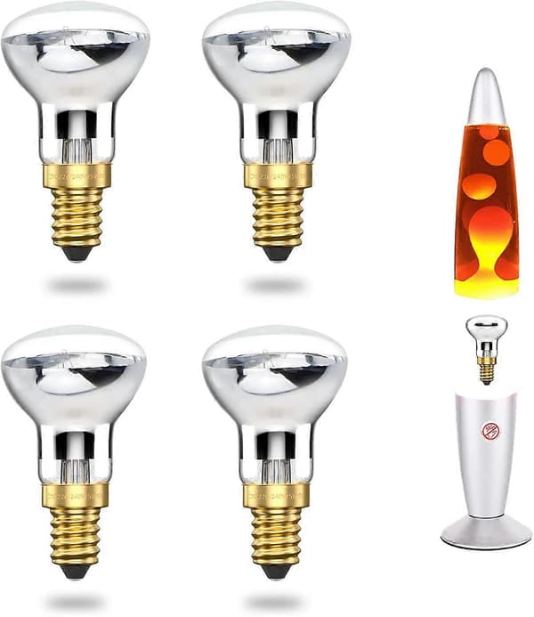 25W E14 Lava Lamp Bulb R39 Reflector Bulb 25W E14 R39 Lava Lamp Bulb (4pcs) [Energy Class A++]