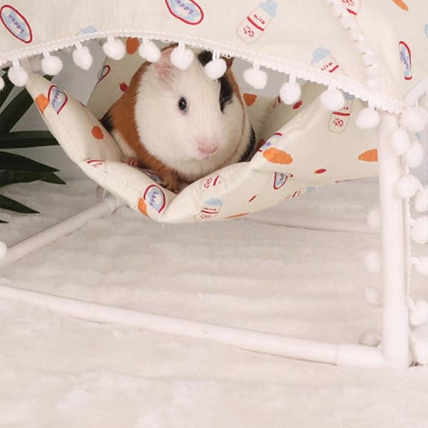 Pet Tent Cozy Warm Removable Guinea Pig Hammock for Sleeping Resting Playing