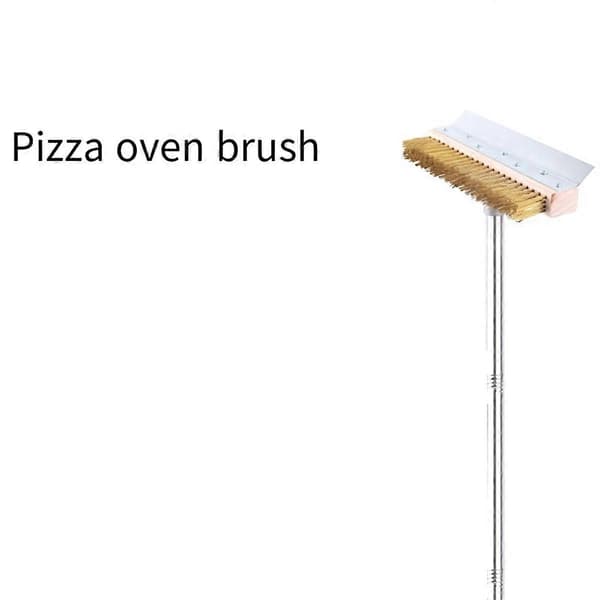 Pizza Oven Brush Grill Brush Removable Long Handle Kitchen Restaurant Grill Cleaning Tool