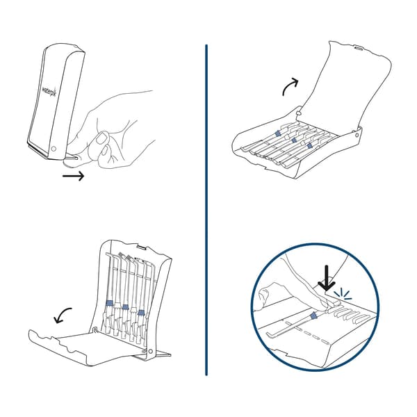 Egnet til Waterpik Water Flosser-dyse, egnet til Waterpik Water Flosser standarddyse, WP-100