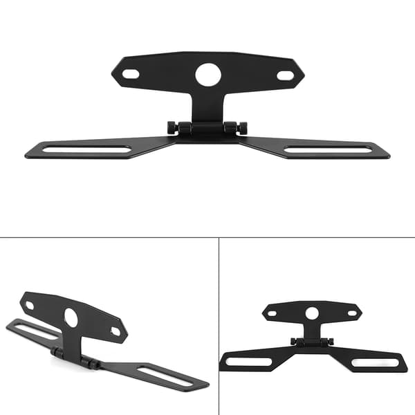 Foldbar nummerplade Baglygteholder Bagmontering til motorcykel ATV_tfrf