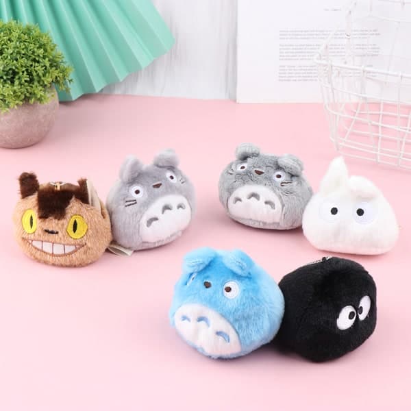 6th Set Anime Mini Totoro Plush Toy Keychain Toy [DB]