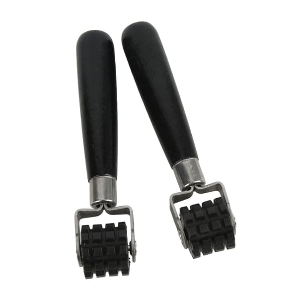 Pair Car Soundproofing Roller Black Wheel Ergonomic for Heat Damping Mats Wallpaper