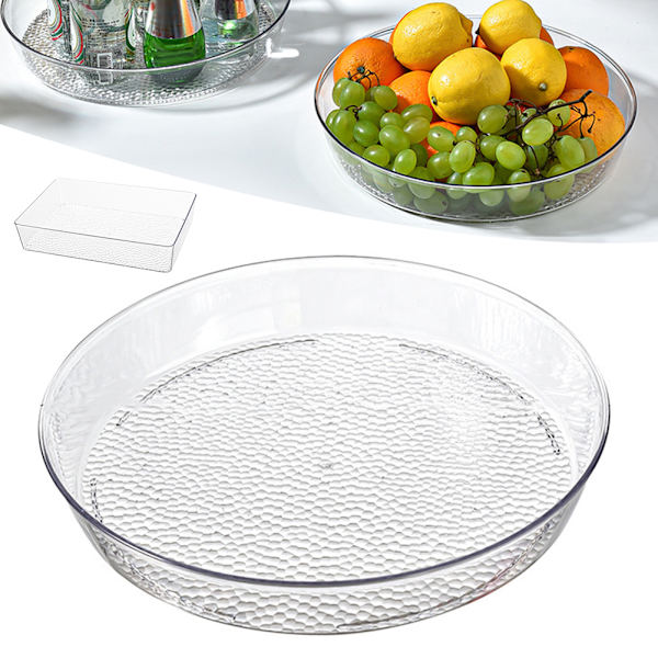 Fruktförvaringsbricka Slitstarkt köksförråd Transparent Rektangulär Trumpet Transparent Rectangular Trumpet