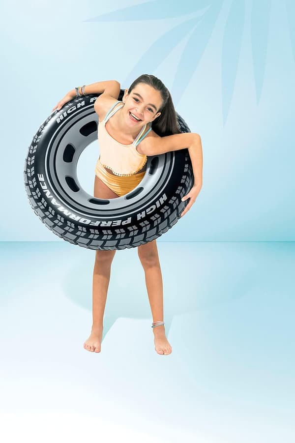 Livboj simring däck flytring underarmsring, jättebildäck 91 cm
