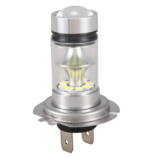 1 par høyeffekts LED H7-pære 100W 20LED bil tåkelys frontlys 6000k hvit