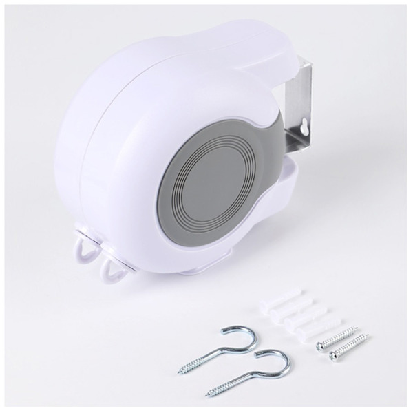 Retractable Clothesline 13m White