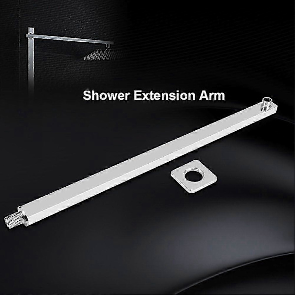Duscharm - 60 cm väggmonterad duschhuvudförlängning - Extra lång duschförlängningsarm