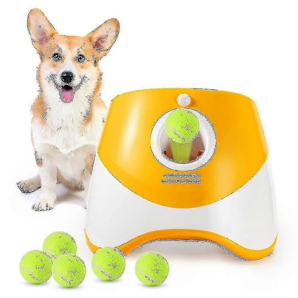 Automatisk Boldkaster til Hunde med 3/6/9 Bolde, Holdbar Boldkastemaskine til Små og Mellemstore Hunde Dark gray