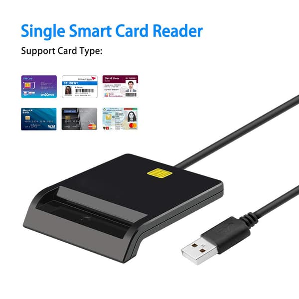 USB 2.0 Chipkortlæser ID SIM-kortlæser ID-kortlæser bærbar