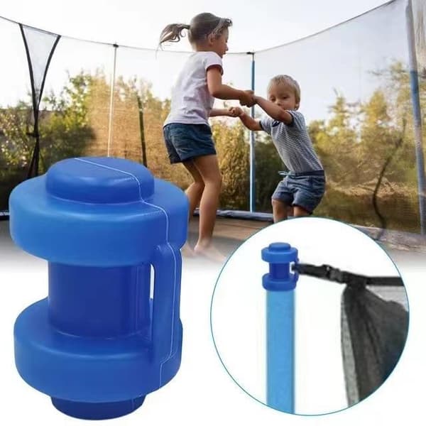 Sæt med 8 stk. lukkede ender til trampolinnetstænger, 25 mm, blå