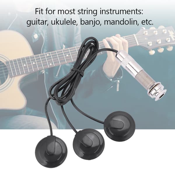 6.35mm Pickup Piezo Transducer for Acoustic Guitar Ukulele Mandolin Instrument